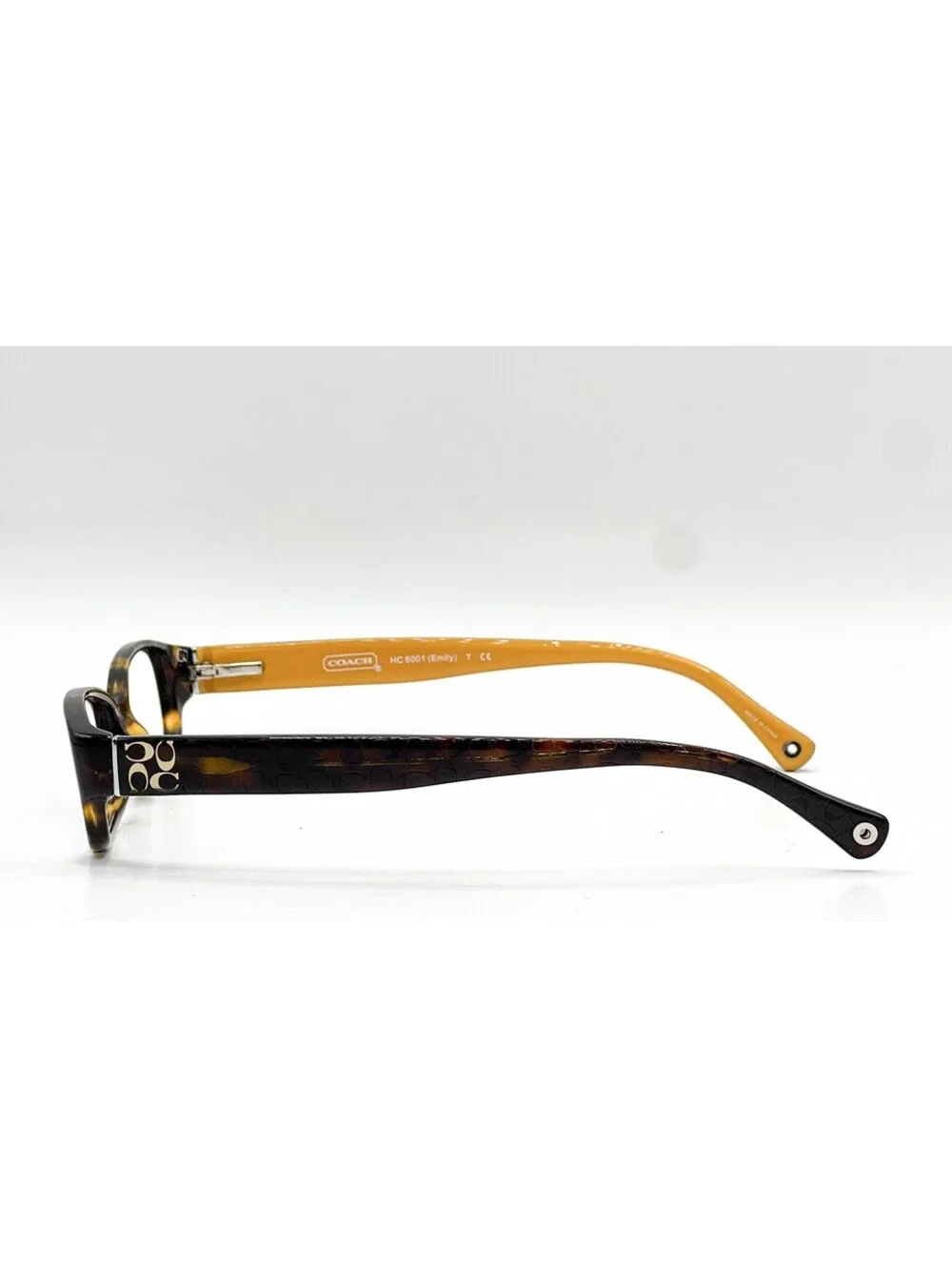 Coach Hc 6001 5055 Dark Tortoise Authentic Rectangle Eyeglass Frames 50-15-135